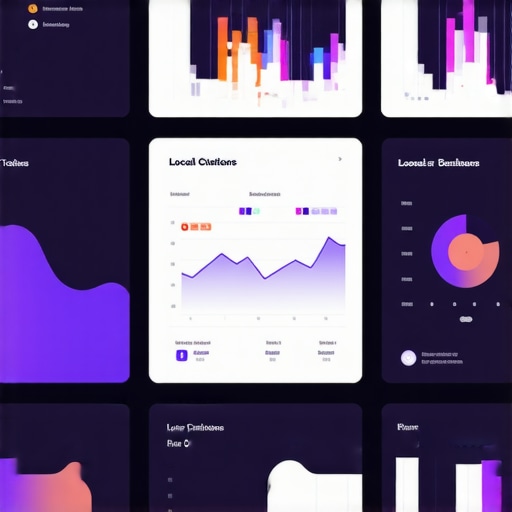 Screenshot of an SEO audit dashboard showing citation health, review metrics, and ranking fluctuations