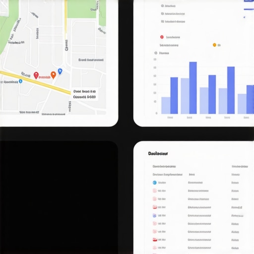 Local Map Performance Dashboard Screenshot of a map ranking analytics dashboard showing performance trends and alerts