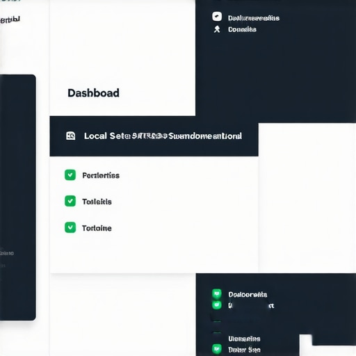 Screenshot displaying local SEO tools interface with highlighted issues