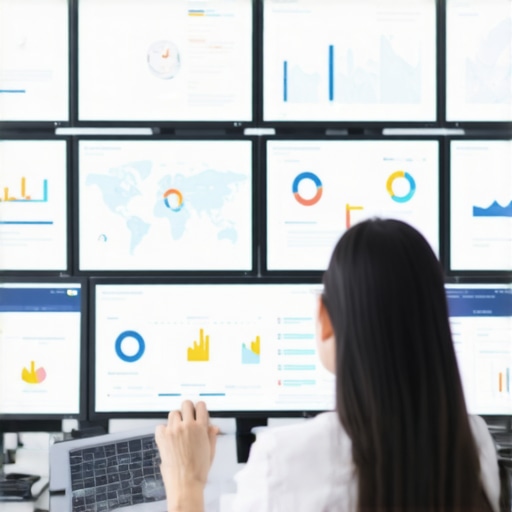 SEO professional reviewing local listings and map performance data on screens.