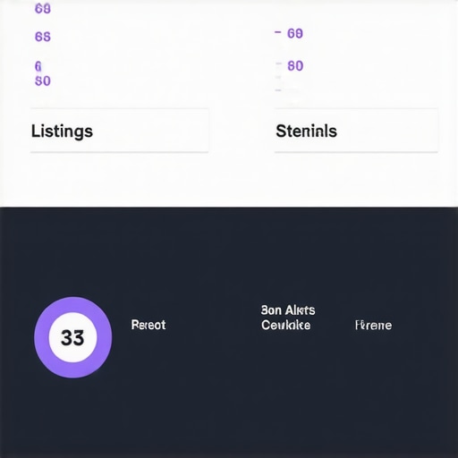 Analytics dashboard showing local listings health and issues