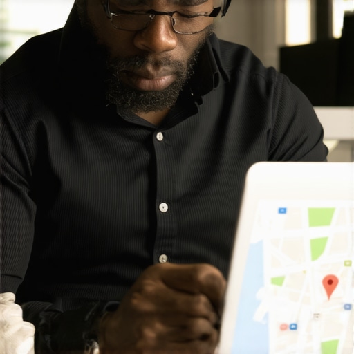 Reviewing Local Listings for Accuracy Business owner checking and correcting local map and listing data