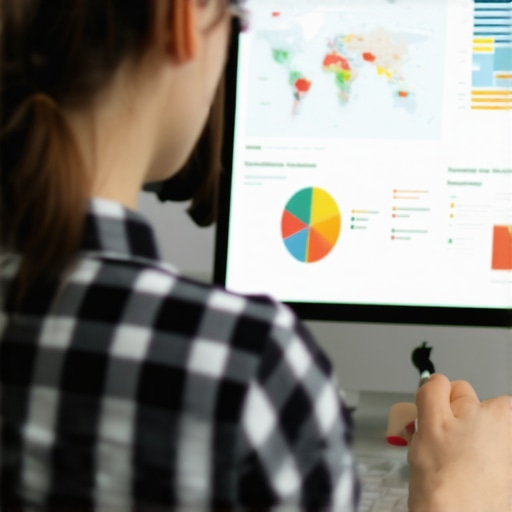 SEO Maintenance Tools Business owner reviewing local map performance data