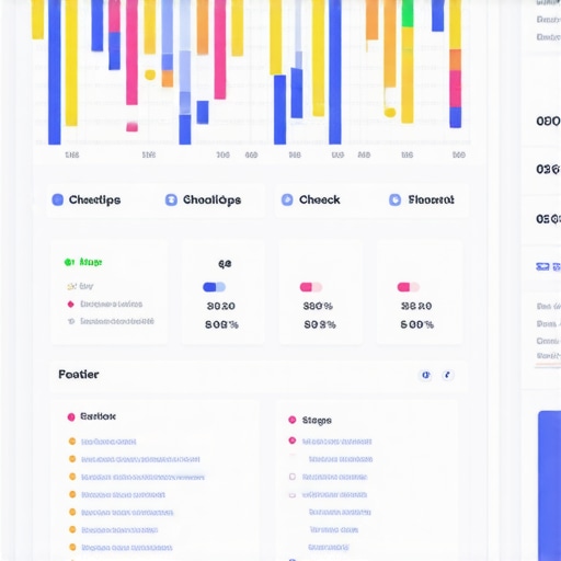 Person analyzing local SEO metrics on a laptop with maps performance data