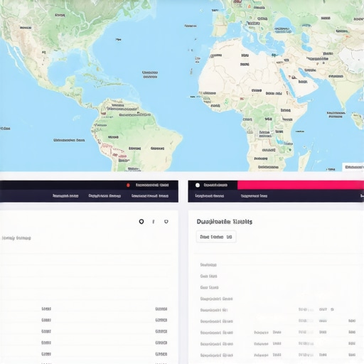 Screenshot displaying duplicate Google My Business listings and map performance metrics