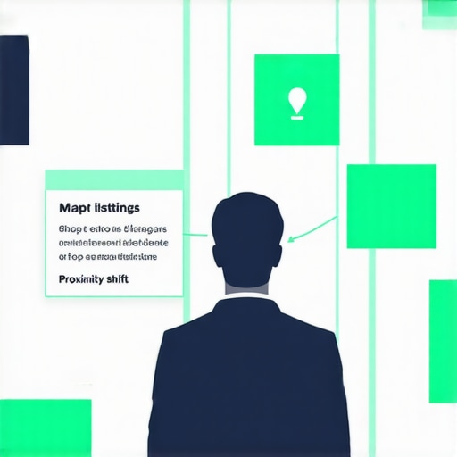 Diagram showing complex local SEO audit components including map errors and listing anomalies