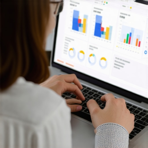 Person reviewing local SEO audit results on a laptop