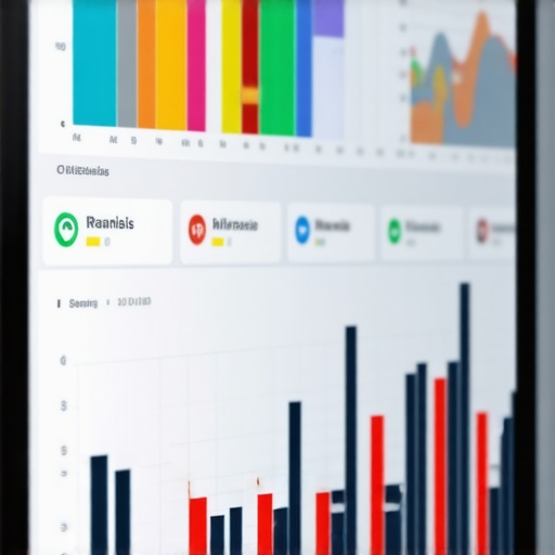 A detailed dashboard showcasing local search metrics and rankings for SEO optimization