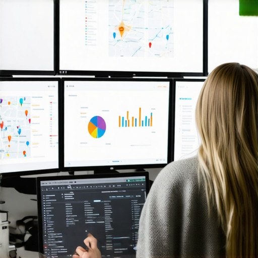 Person analyzing maps and data for local SEO improvements