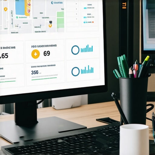 Screenshot of SEO auditing software analyzing local maps and rankings.