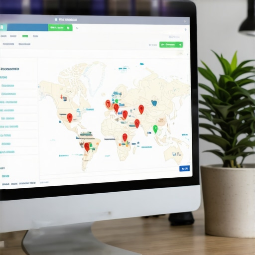 Screenshot showing local SEO audit tools analyzing map performance and rankings
